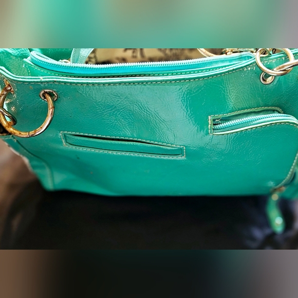 COWGIRL TRENDY Conceal Carry Purse Handbag Turquoise Teal Anchor Ship Wheel *NEW - Picture 7 of 11